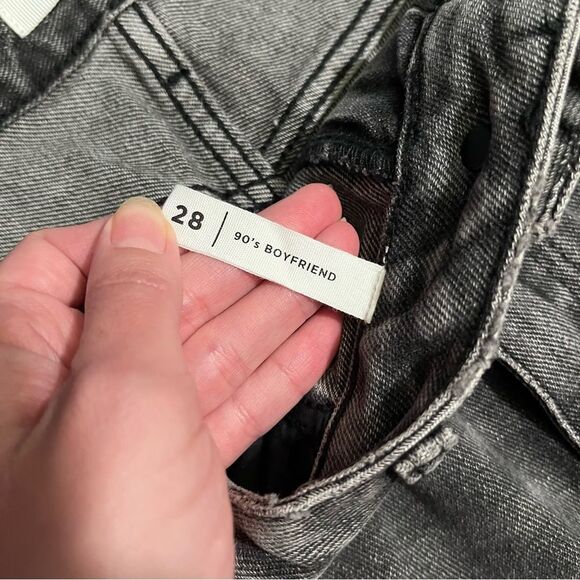 Pacsun Womens Washed Black Ripped '90s Boyfriend Jeans 28 - Picture 7 of 10